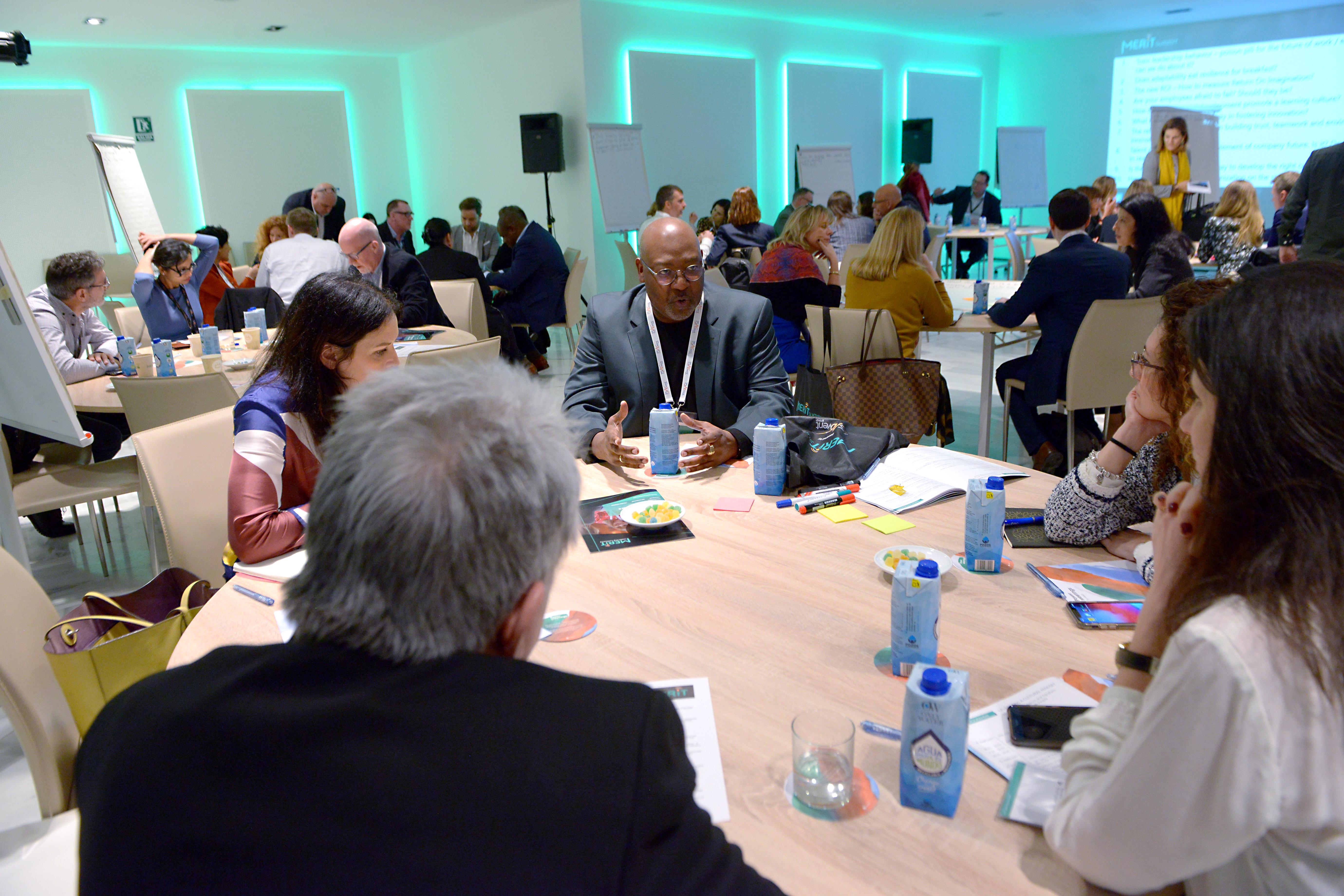 HR and L&D decision-makers and learning experts participate in round-table discussions during the MERIT Annual Summit.